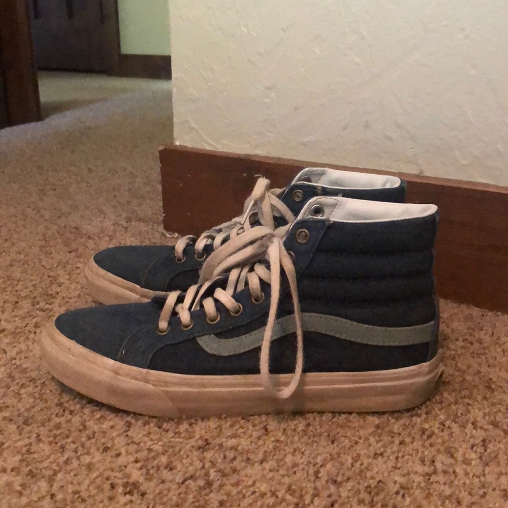 Denim hightop vans